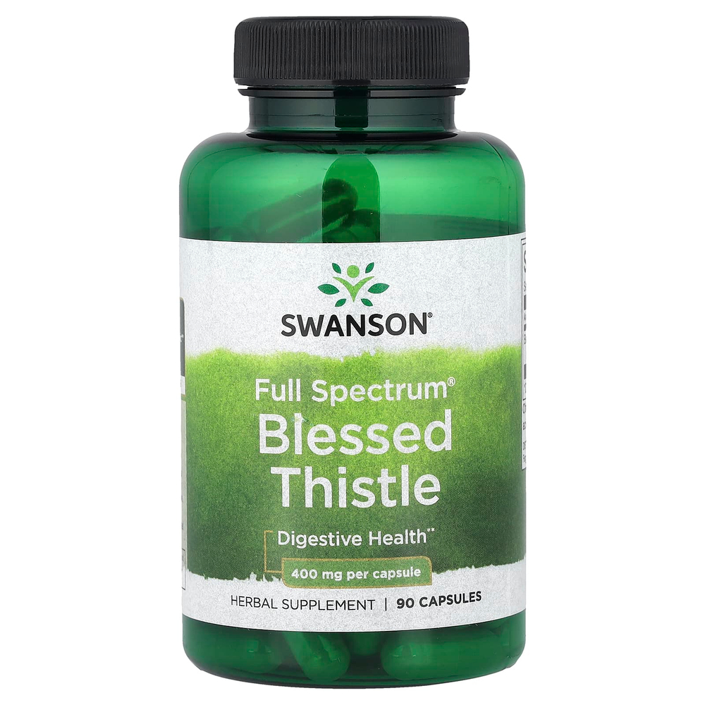 Swanson Vitamins, Full Spectrum®, кникус благословенный, 400 мг, 90 капсул