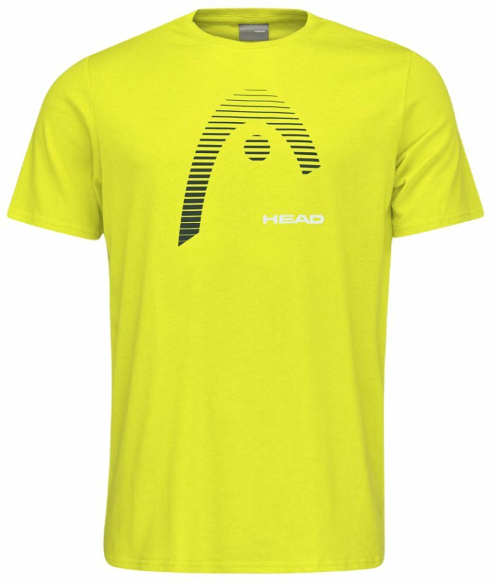 Мужская теннисная футболка Head Club Carl T-Shirt - yellow
