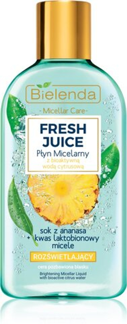 Bielenda Fresh Juice Pineapple - мицеллярная вода с осветляющим эффектом /   500  ml  / GTIN 5902169034016