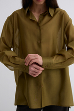 Рубашка Ветер из тенсела и хлопка