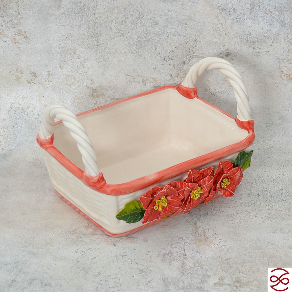 Корзина прямоугольная с ручками Orgia Merry Christmas 27 см