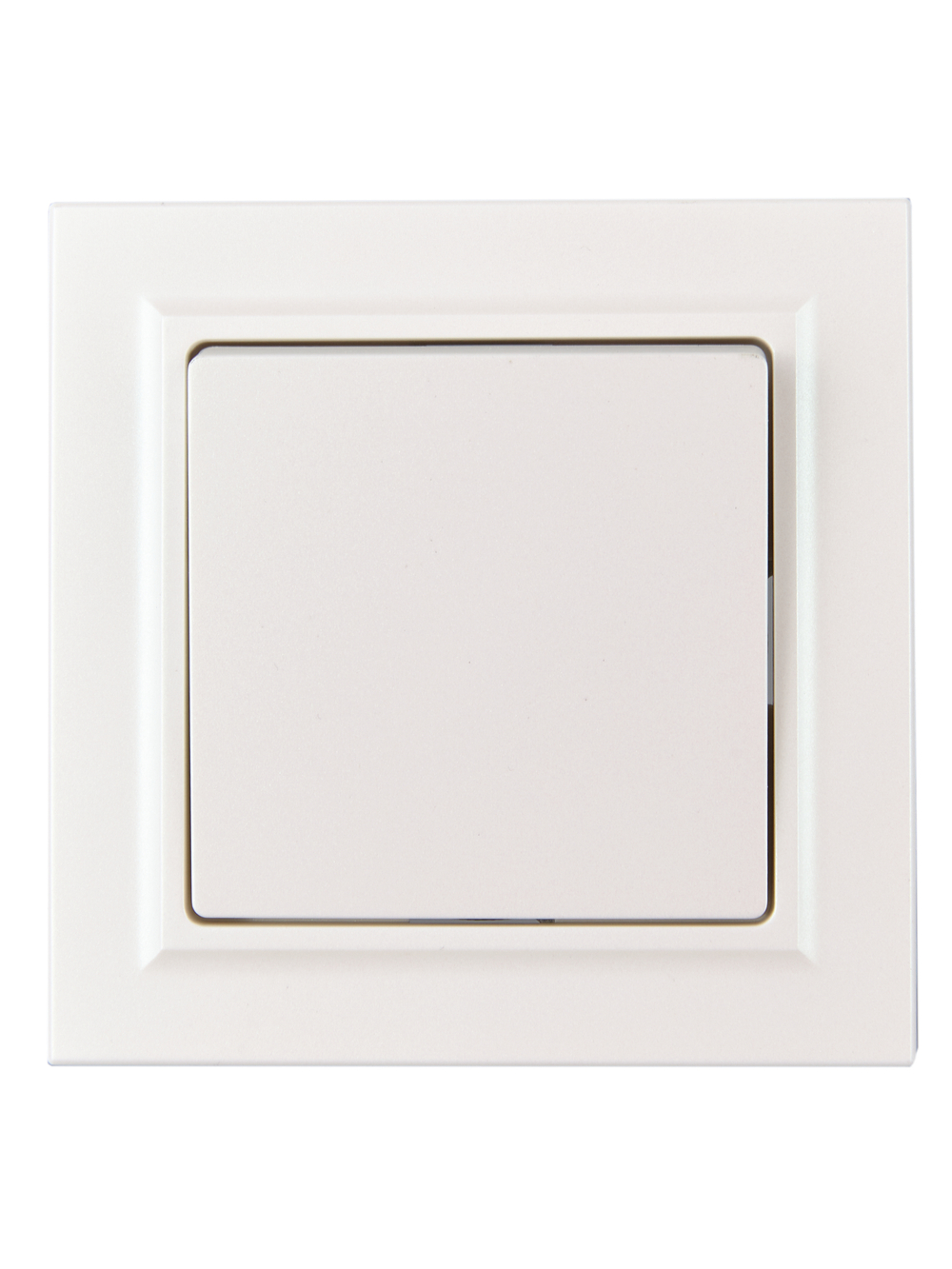 BRITE Выключатель 1-клавишный 10А в сборе ВСР10-1-0-БрЖ жемчуг IEK