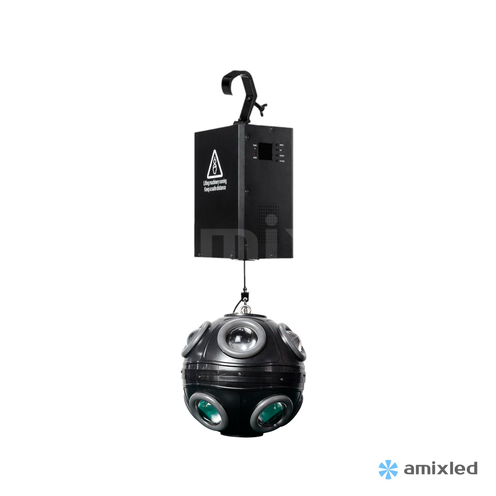 Лебедка сценическая со светодиодным шаром CrossLine Winch + 28 cm Football LED