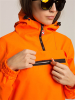 Анорак женский с кулиской без утеплителя Город Горький оранжевый