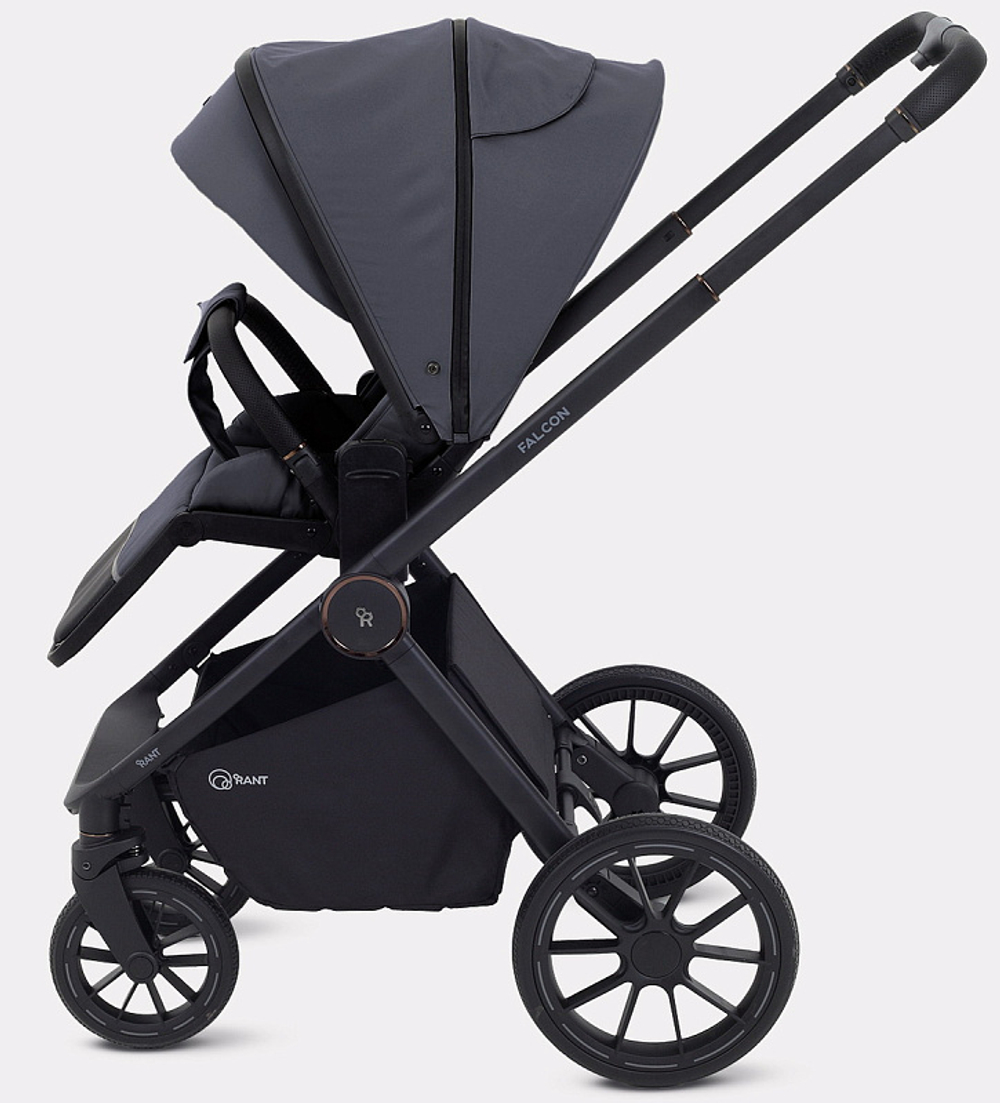 Детская коляска Rant Falcon Neo 3 в 1 с автокреслом Cruise Black Graphite