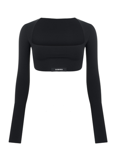 Топ укороченный из бифлекса matte