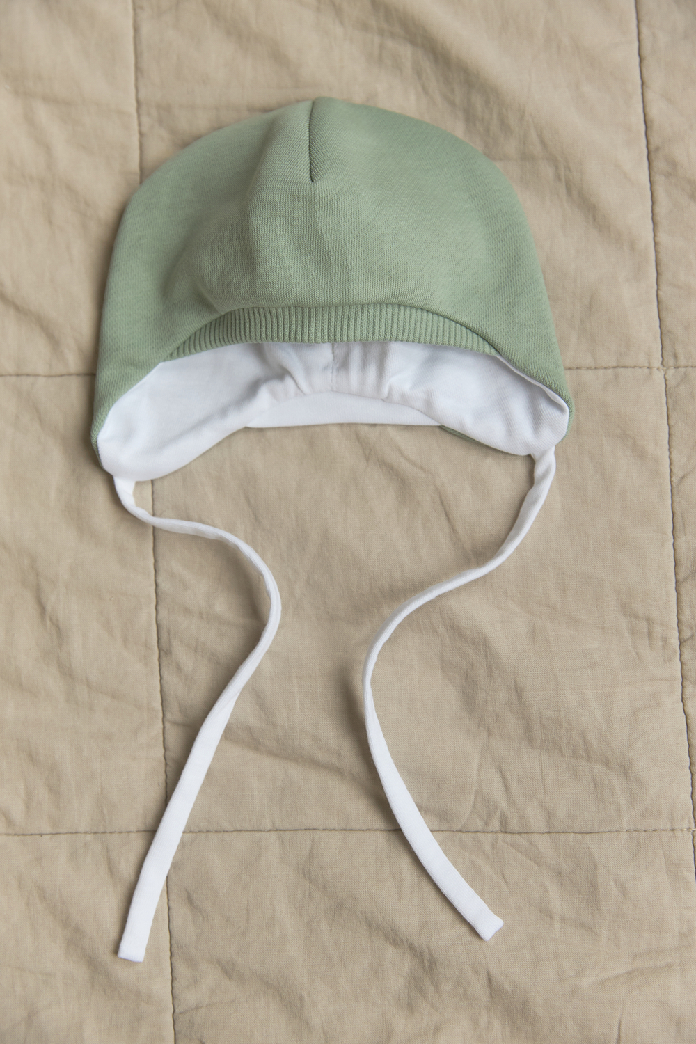 Комплект на выписку Зайчики с горшочками (хаки)/Шалфей (5 предметов)