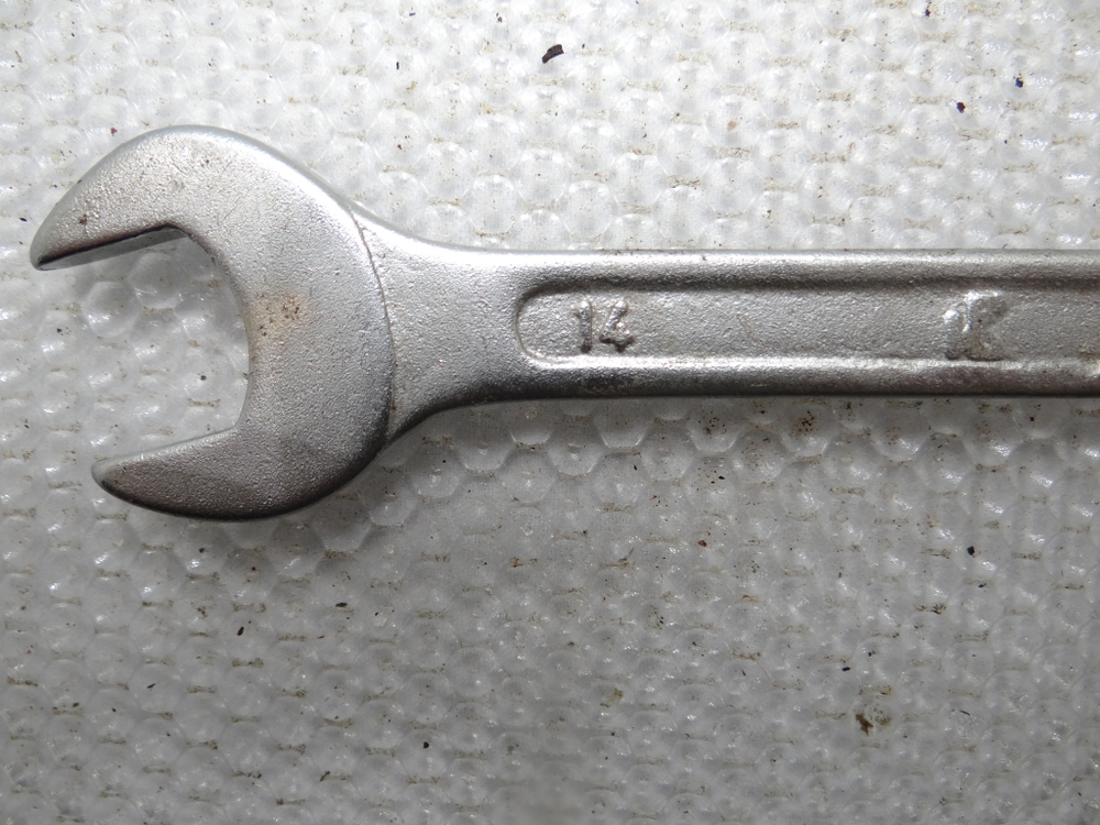 Ключ гаечный рожковый двухсторонний 12х14 CHROME VANADIUM
