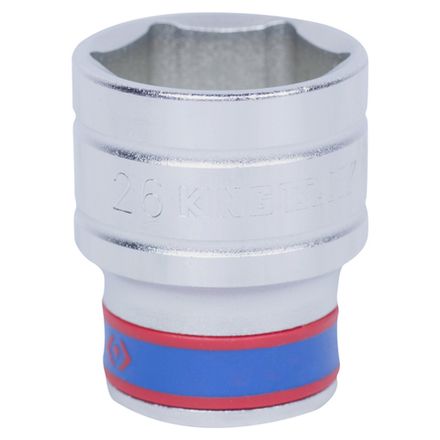 Цена на KING TONY (433526M) Головка торцевая стандартная шестигранная 1/2", 26 мм