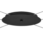 757067 Люстра CONE 6х40W GU10 ЧЕРНЫЙ МАТОВ/ПРОЗРАЧНО-МАТОВЫЙ