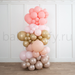 Разнокалиберная гирлянда "Розовая карамель"