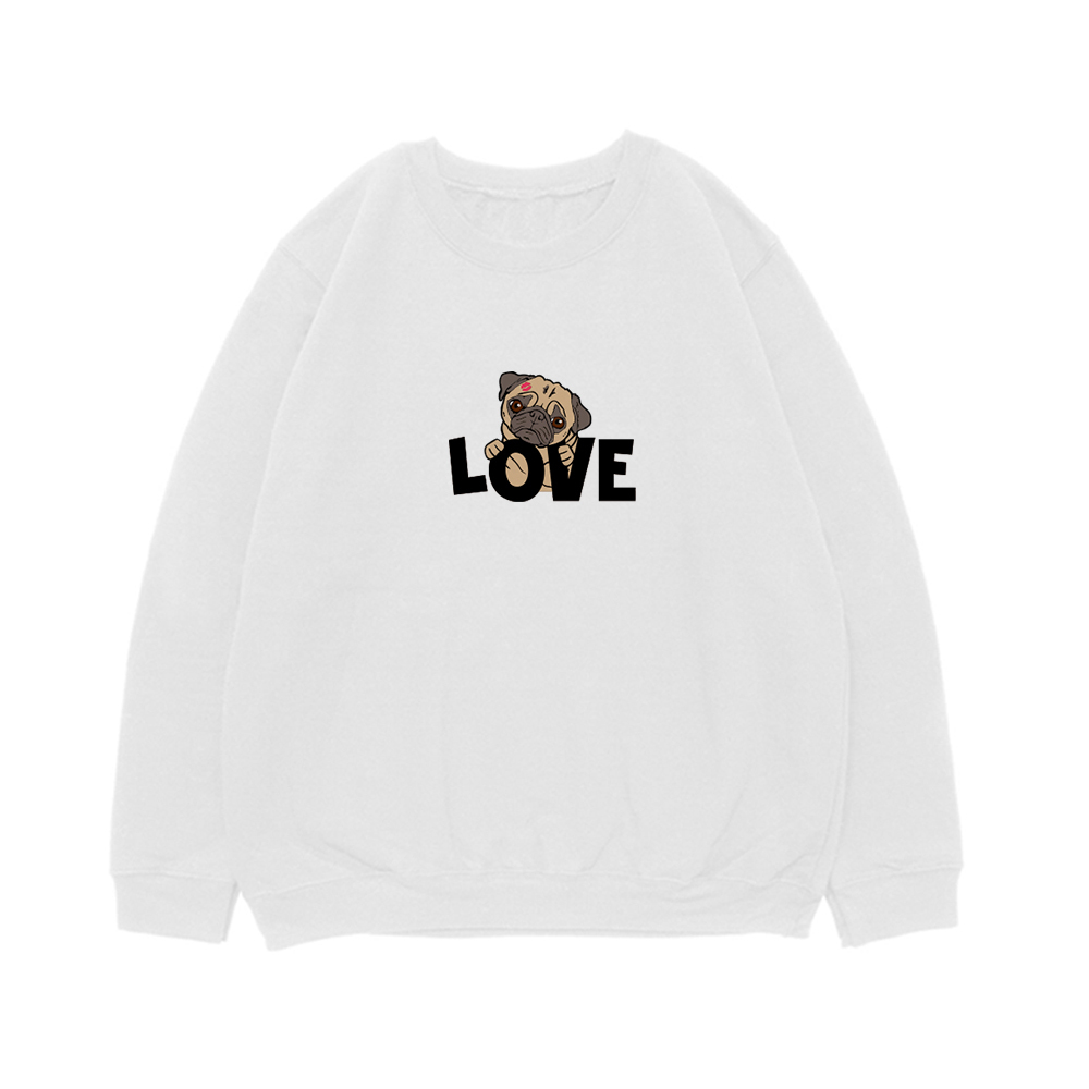 Свитшот "Мопс - Love"