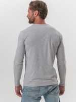 Футболка мужская с круглым вырезом серый меланж