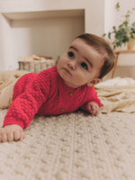 Вязаный кардиган для малышей Next K82-417, Красный