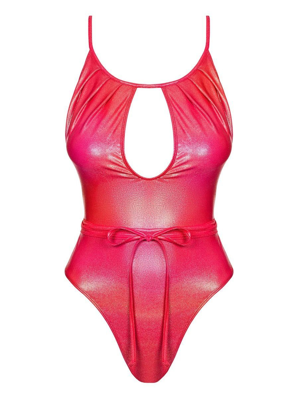 Слитный купальник Keissi с металлическим блеском