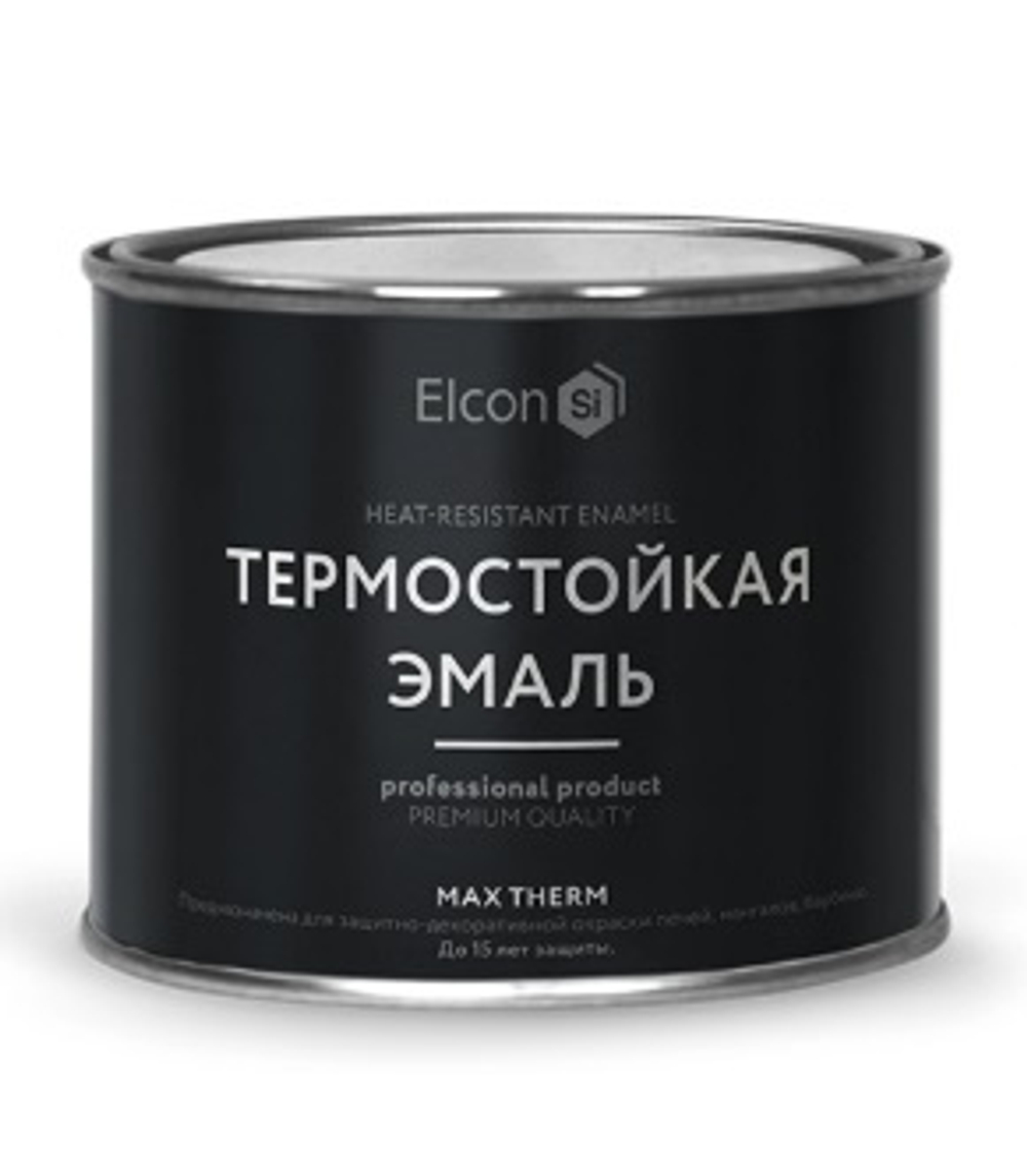 Эмаль термостойкая  черная 0,4 л до 1200с
