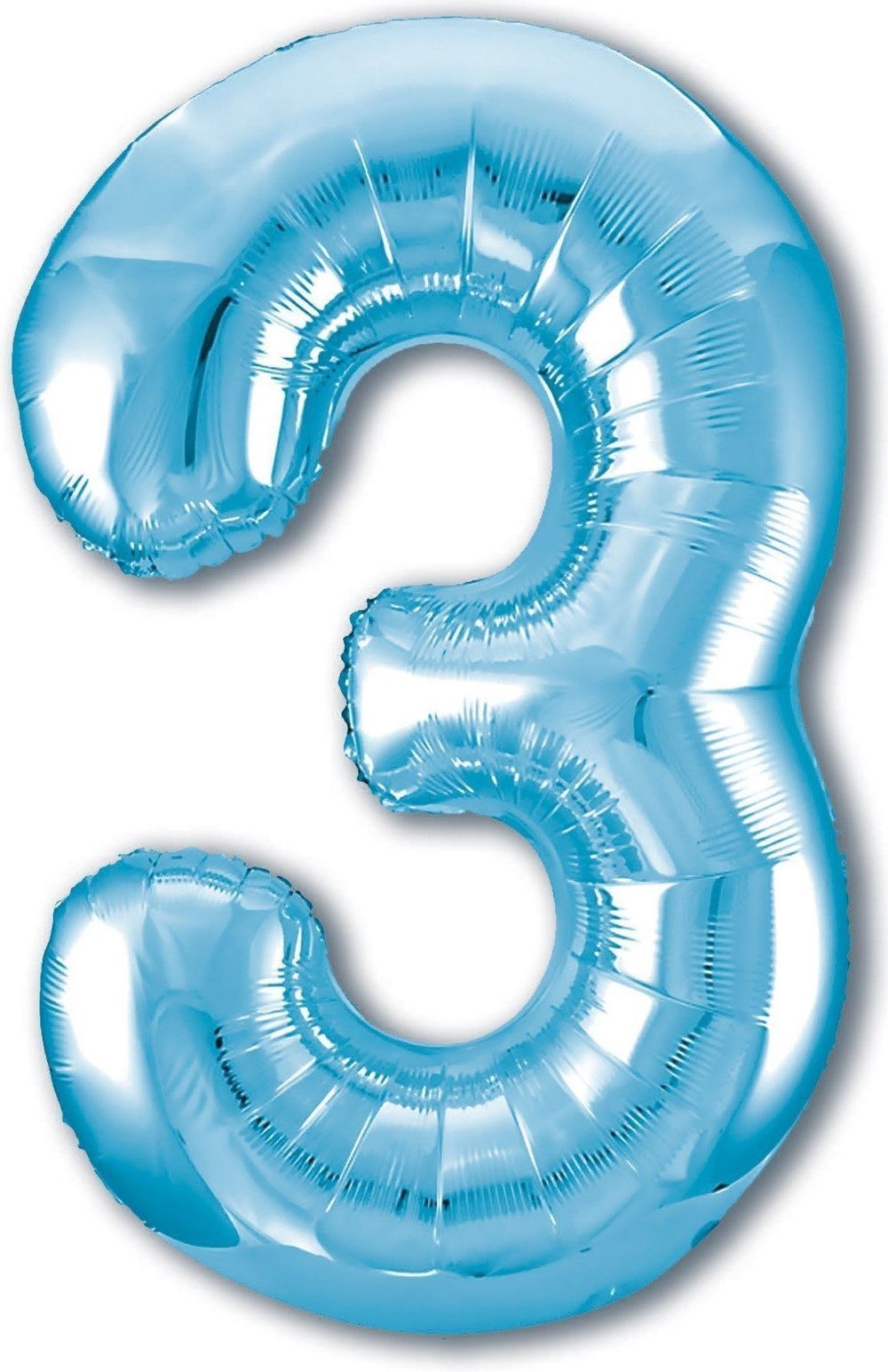 Agura Шар 40" / 102 см "Цифра 3" Голубой (БГ-60) 