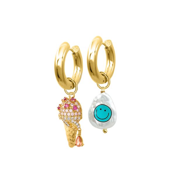 Подвеска жемчуг с изображением  Smile