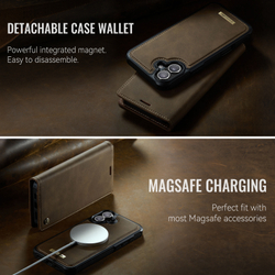 Чехол-кошелек CaseMe 2 in 1 MagSafe iPhone 16+