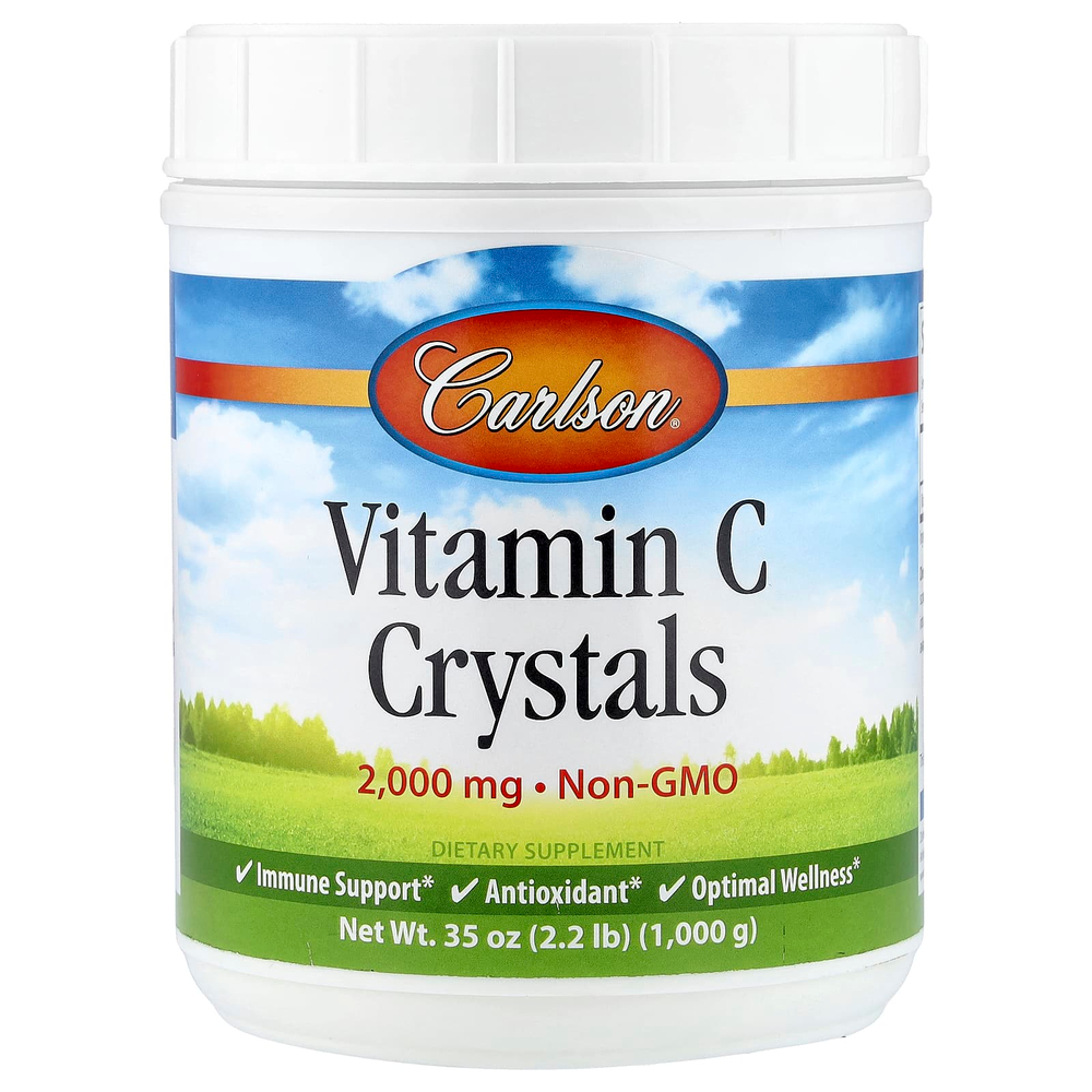 Carlson, Кристаллы витамина C, 1000 г (2,2 фунта)
