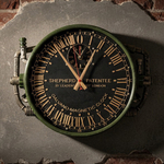 Настенные стимпанк-часы «Oriental Express» — 24-часовой UTC + 12-часовой циферблаты,