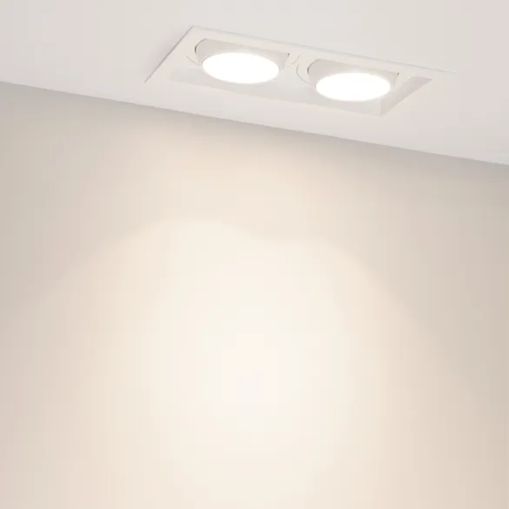 Светильник MS-VORTEX-BUILT-S250x140-2x30W Day4000 (WH-WH, 17 deg, 230V) (Arlight, IP20 Металл, 5 лет) 057765
