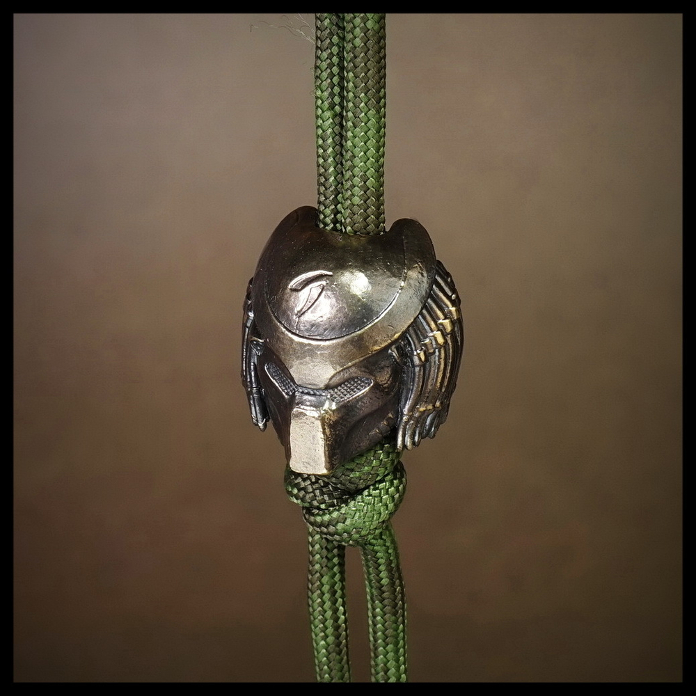 Темлячная бусина "Хищник + Черепок" для ножей , латунь