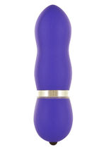 Фиолетовый вибромассажер FUNKY VIBELICIOUS - 11 см.