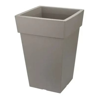 Кашпо ТУБУС 240мм 7,5л французcкий серый (комплект 3 шт)