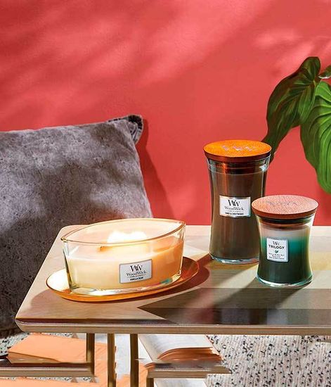 Ванильный боб, ароматическая свеча эллипс, WoodWick