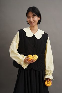 Жилет стеганый, черный