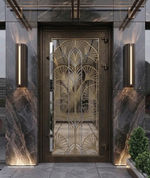 Арт. 40x20 INOX PREMIUM DIRCODE BIO 2.0 — система доступа для алюминиевых дверей под ключ