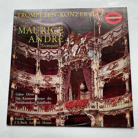 Винтажная виниловая пластинка LP Maurice Andre Trompeten Konzerte (Германия 1973)