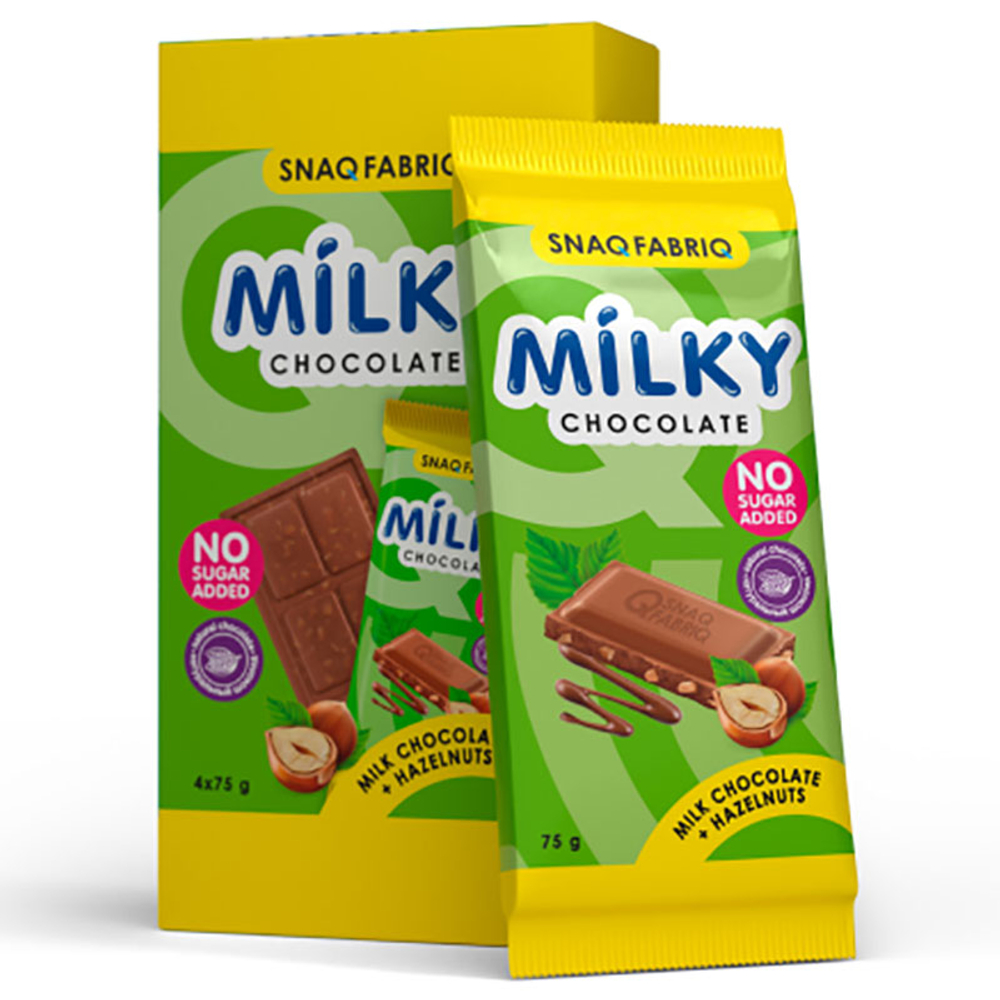 Snaq Fabriq Milky Молочный шоколад с фундуком (75 гр.)