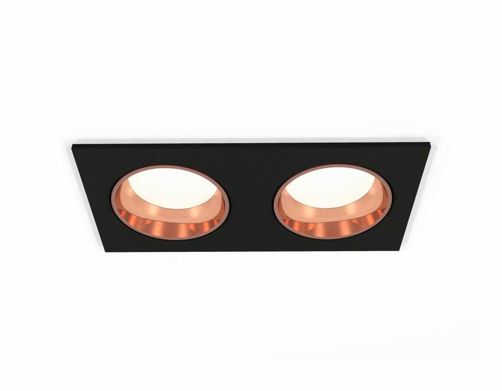 Комплект встраиваемого светильника Ambrella light Techno Spot XC6526005 SBK/PPG черный песок/золото розовое полированное (C6526, N6114)