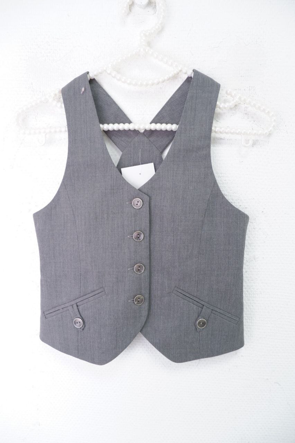 Жилет Unistyle  серый на 7/8 лет, новый