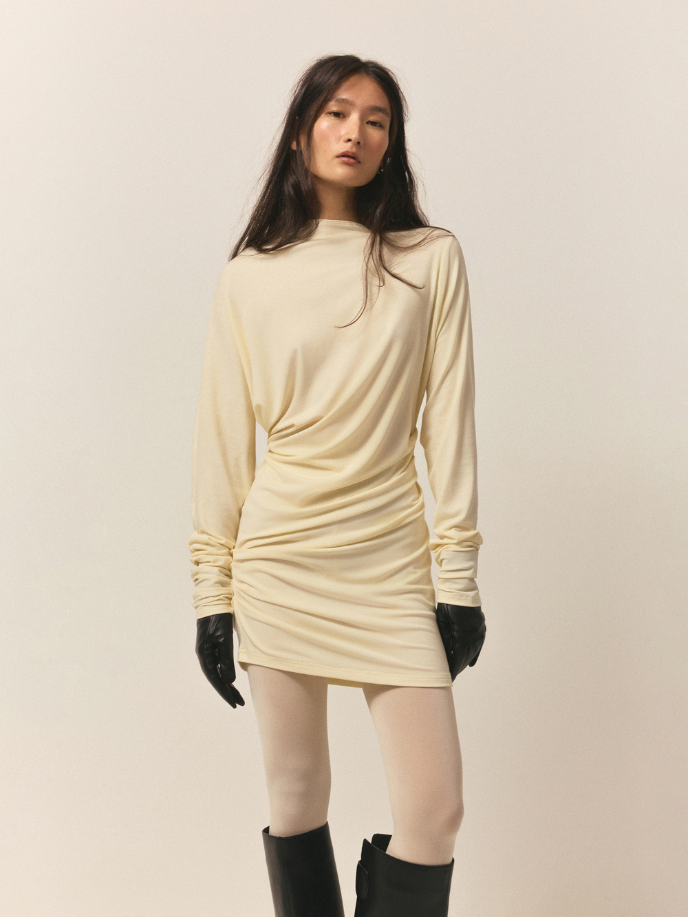 Платье с драпировками