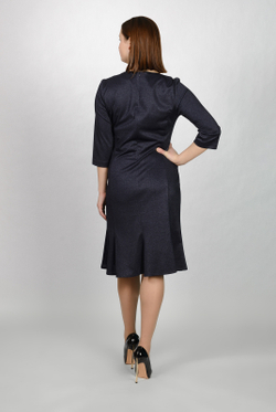 Трикотажное платье 2686АПА, темно-синий #117ТС052686АПА