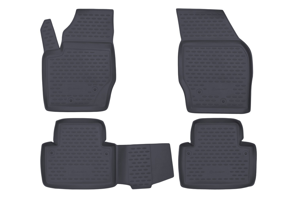 Коврики Standard, в салон VOLVO XC90 2002-2015, 4 шт. (полиуретан, серые) Element.NLC.50.04.211