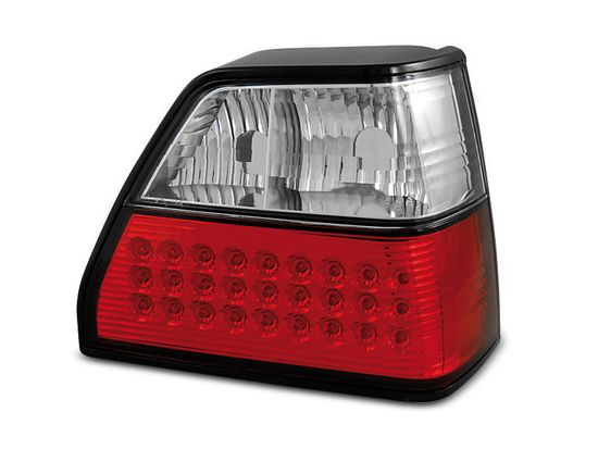 Задние фонари VW Golf 2 red white led