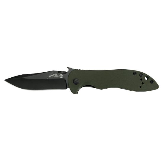 Складной нож KERSHAW / EMERSON CQC-5K 6074OLBLK c клинком из стали 8Cr13MoV, рукоять G10 / Stainless Steel