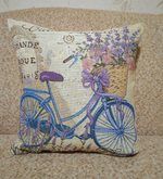 Декоративный гобеленовый чехол для интерьерной подушки Променад 38*38