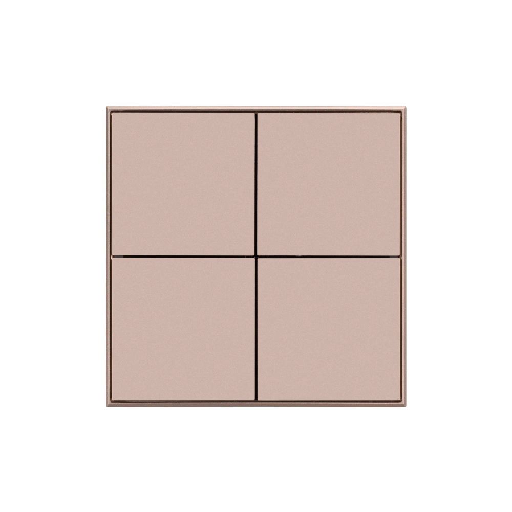 INTELLIGENT ARLIGHT Кнопочная панель KNX-304-23-IN Champagne (BUS, Frame) (IARL, IP20 Металл, 2 года) 039669