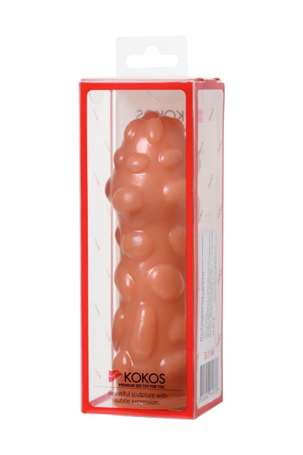 Насадка на фаллос KOKOS Extreme Sleeve 011 M – бугорки, 14,7 см