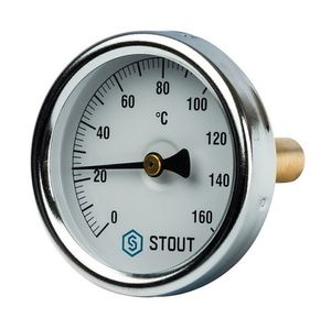 Термометры биметаллические Stout SIM-0002 +160°С с погружной гильзой