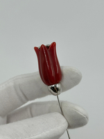 Брошь булавка Тюльпан Givenchy 1978 год