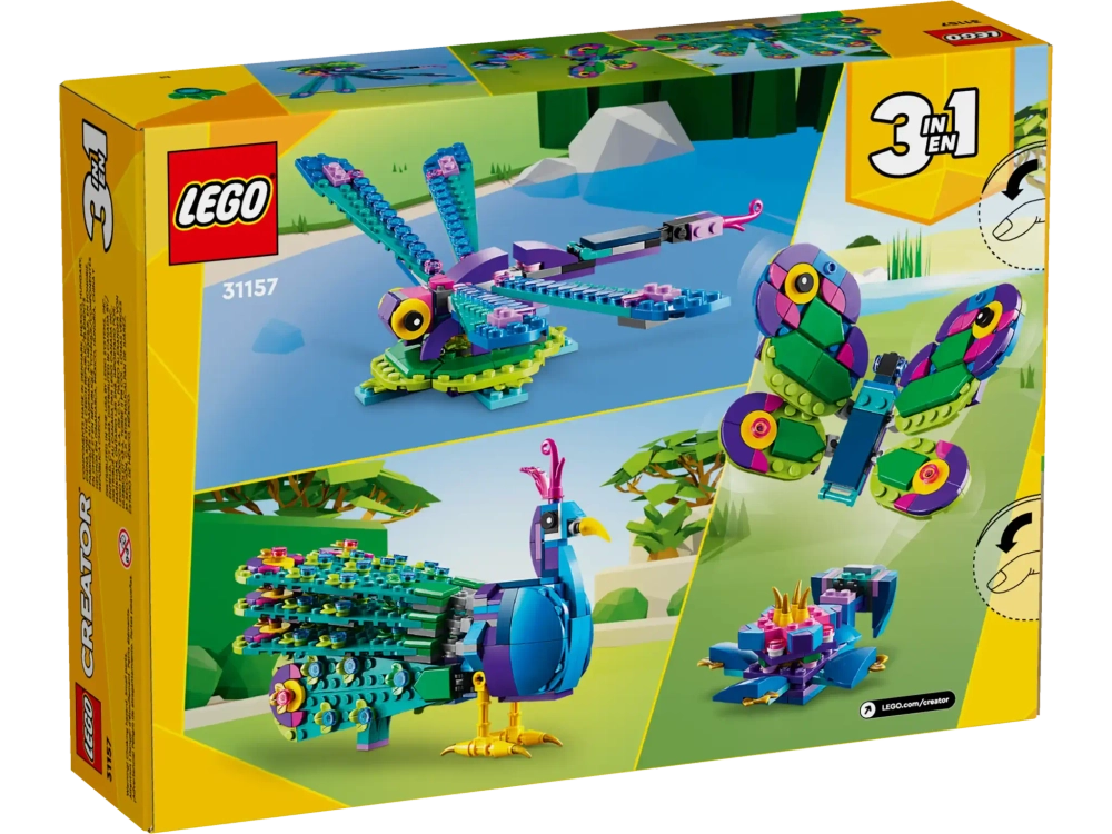 Конструктор LEGO Creator 3in1 31157 Экзотический павлин