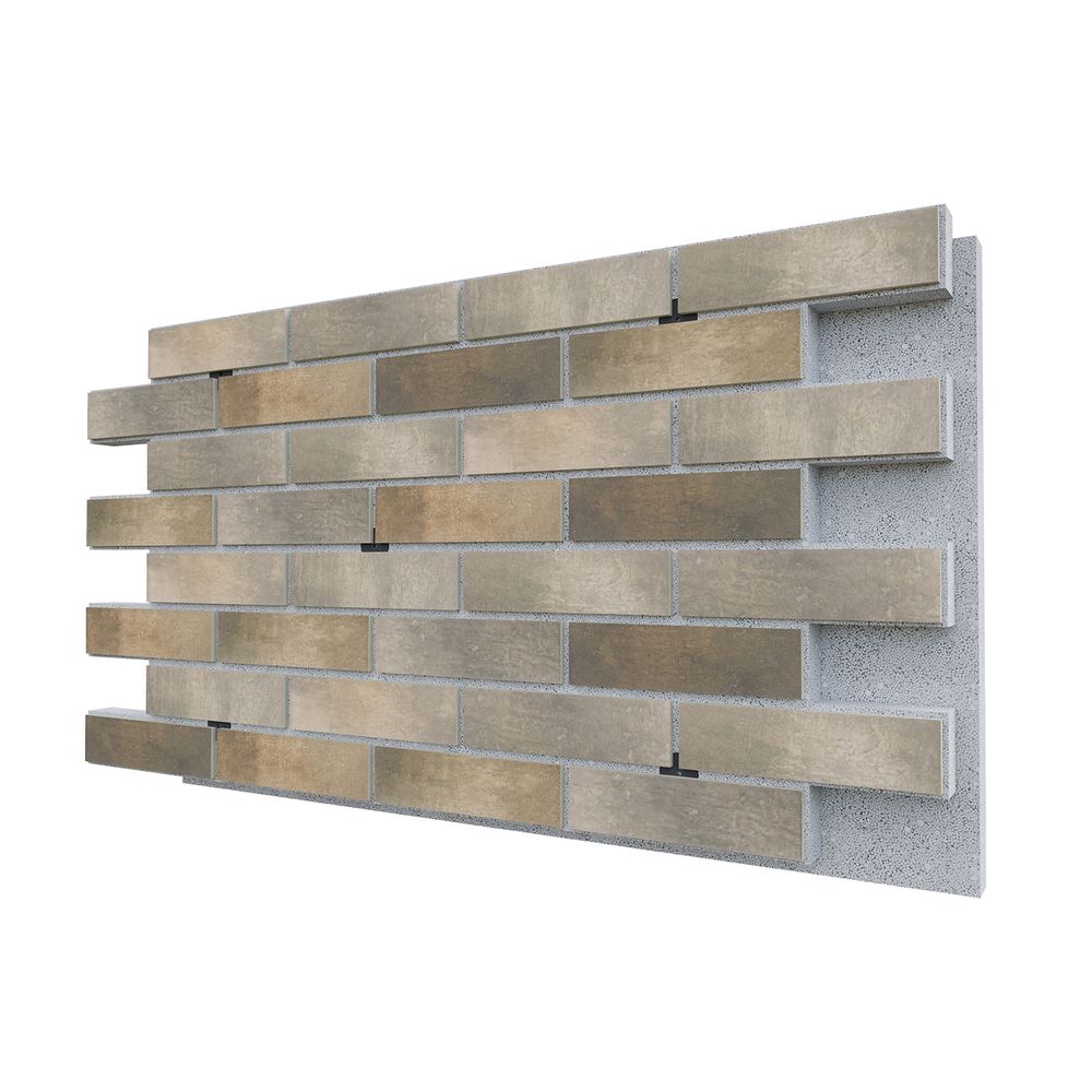 Негорючая термопанель ППС PRO BestPoint Loft Brick Pepper 0,612 м², 1020x600 мм