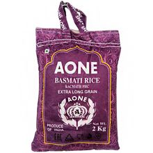 Рис AONE Basmati Extra long непропаренный, 2 кг