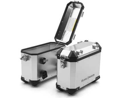 Кофры боковые Royal Enfield, Серебристые (Silver) – Himalayan и Scram 411, 1990274